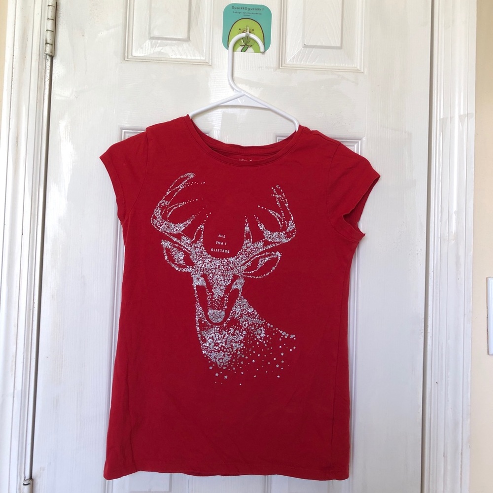 Gap kids Christmas reindeer T-shirt